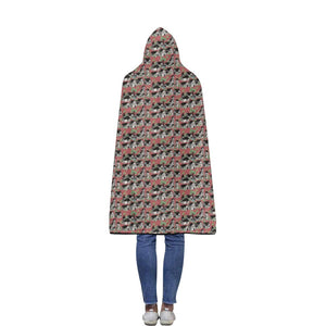 Medieval Village Flannel Hooded Blanket 50''x60''
