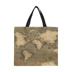 Old Map Canvas Tote Bag (Large)