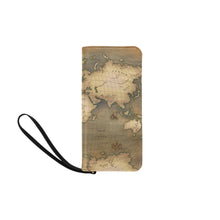 Old Map Clutch Purse