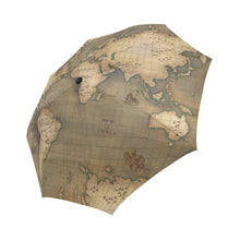 Old Map Auto-Foldable Umbrella