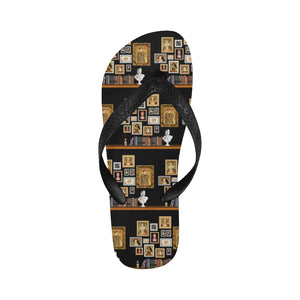 Six Wives Portrait Flip Flops