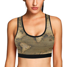 Old Map Sports Bra