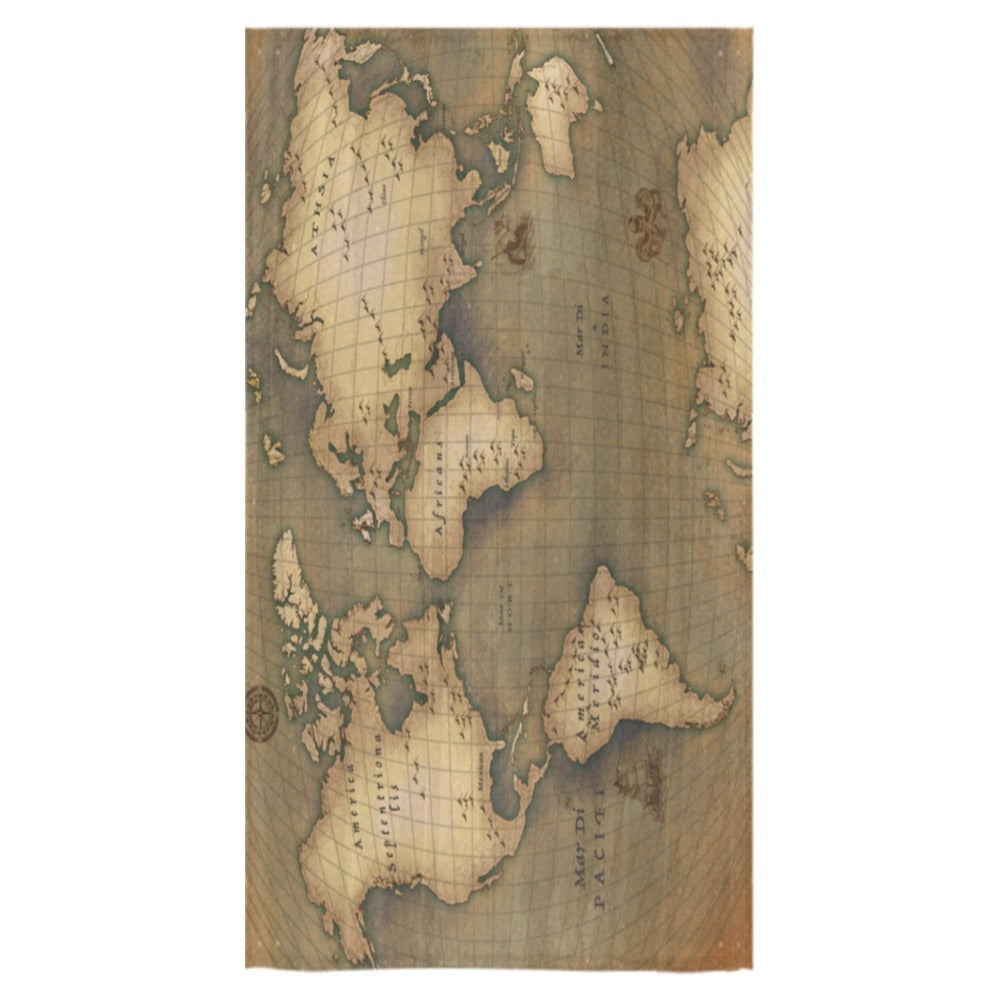 Old Map Bath Towel 30