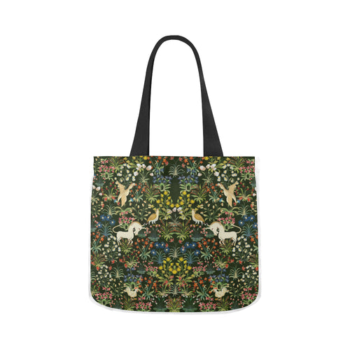 Medieval Unicorn Tapestry Canvas Tote Bag (Two sides)