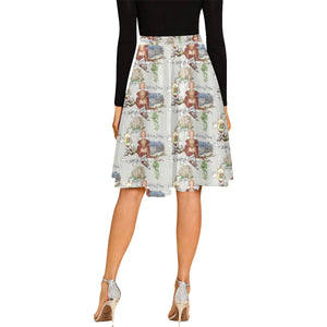 Anne of Cleves Melete Pleated Midi Skirt