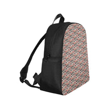 Medieval Village Multi-Pocket Fabric Backpack