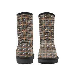 Cats+Books High Top Unisex Snow Boots