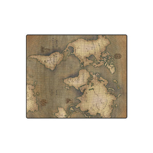 Old Map Blanket 50"x60"
