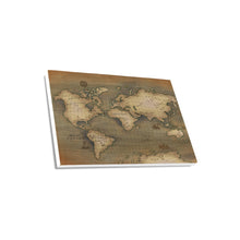 Old Map Canvas Print 18"x12"