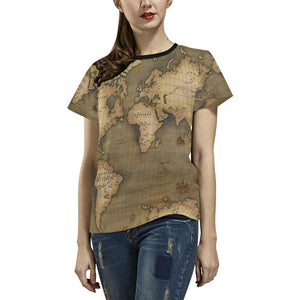 Old Map T-Shirt for Women