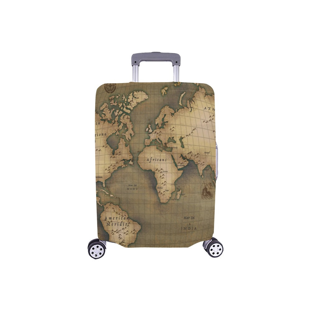 Old Map Luggage Cover (Small) 18