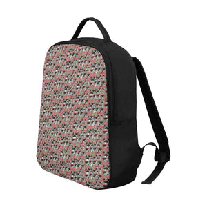 Medieval Village Nylon Fabric Backpack