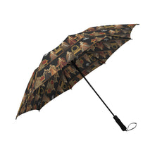Six Wives Semi-Automatic Foldable Umbrella