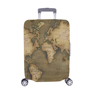 Old Map Luggage Cover (Medium) 22"-25"