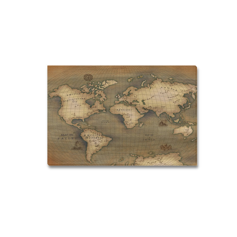 Old Map Canvas Print 18