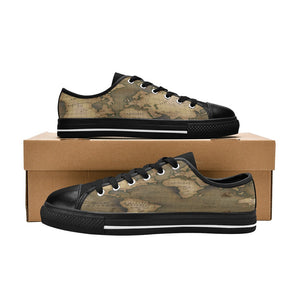 Old Map Men's Classic Canvas Shoes