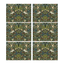 Medieval Unicorn Tapestry Placemat 14’’ x 19’’ (Six Pieces)