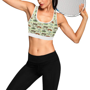 Anne Boleyn's Homes and a Summer English Garden Women's Sports Bra