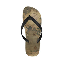 Old Map Unisex Flip Flops