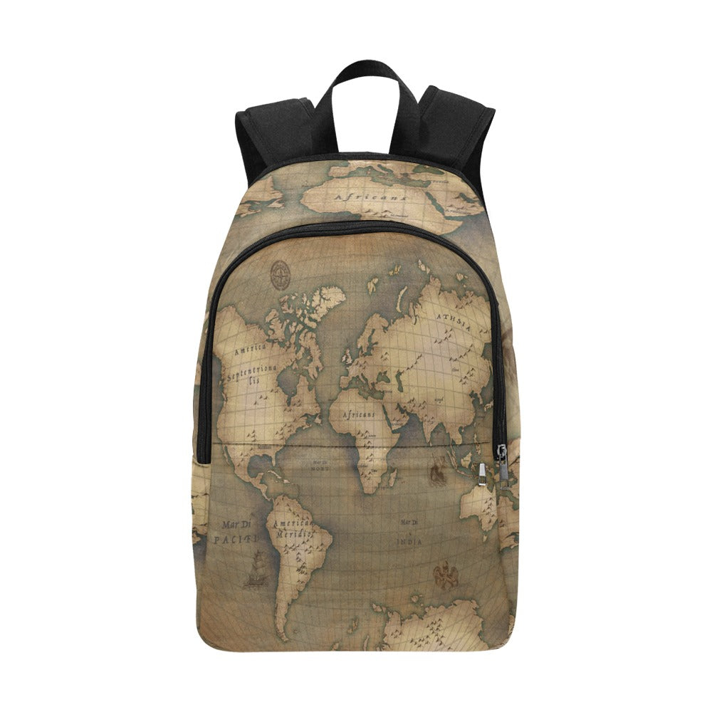 Old Map Fabric Backpack