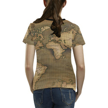Old Map T-Shirt for Women
