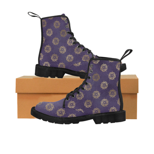Purple Tudor Rose Boots for Women