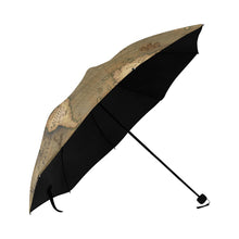 Old Map Anti-UV Foldable Umbrella