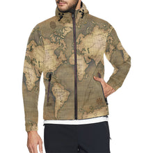 Old Map Unisex Windbreaker