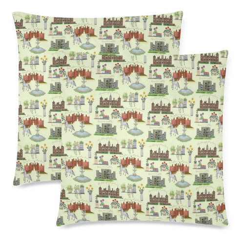 Anne Boleyn's Homes and a Summer English Garden Zippered Pillow Cases 18