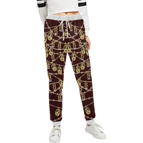 Anne Boleyn Portrait Pattern Women's Sweatpants