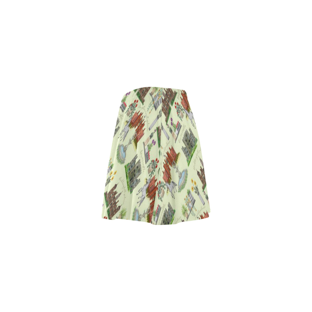 Anne Boleyn's Homes and a Summer English Garden Mini Skater Skirt