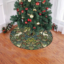 Medieval Unicorn Christmas Tree Skirt 47" x 47"