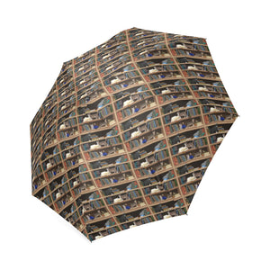Cats+Books Foldable Umbrella