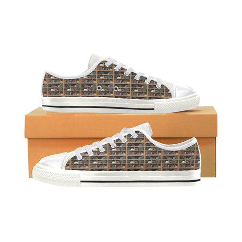 Cats+Books Women's Classic Canvas Shoes