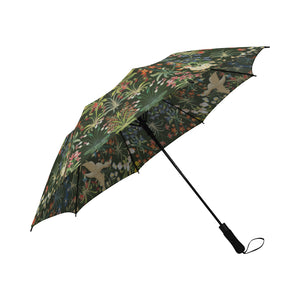 Medieval Unicorn Tapestery Semi-Automatic Foldable Umbrella
