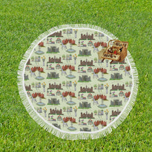 Anne Boleyn's Homes and a Summer English Garden Circular Beach Shawl
