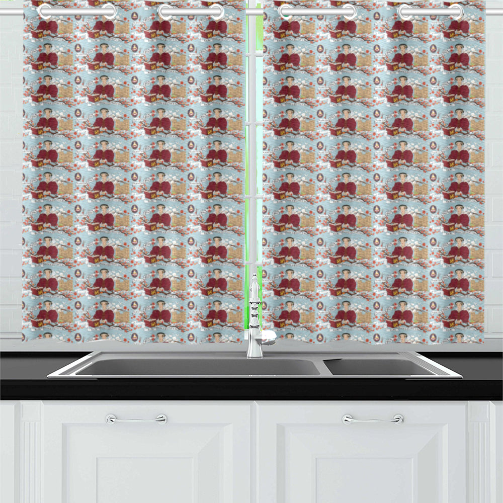Katherine Parr Kitchen Window Curtain 26'' X 39''(2 Pieces)
