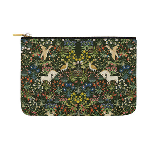 Medieval Unicorn Tapestry Carry-All Pouch 12.5''x8.5''