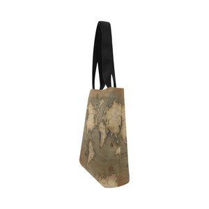 Old Map Canvas Tote Bag