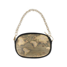 Old Map Chain Purse