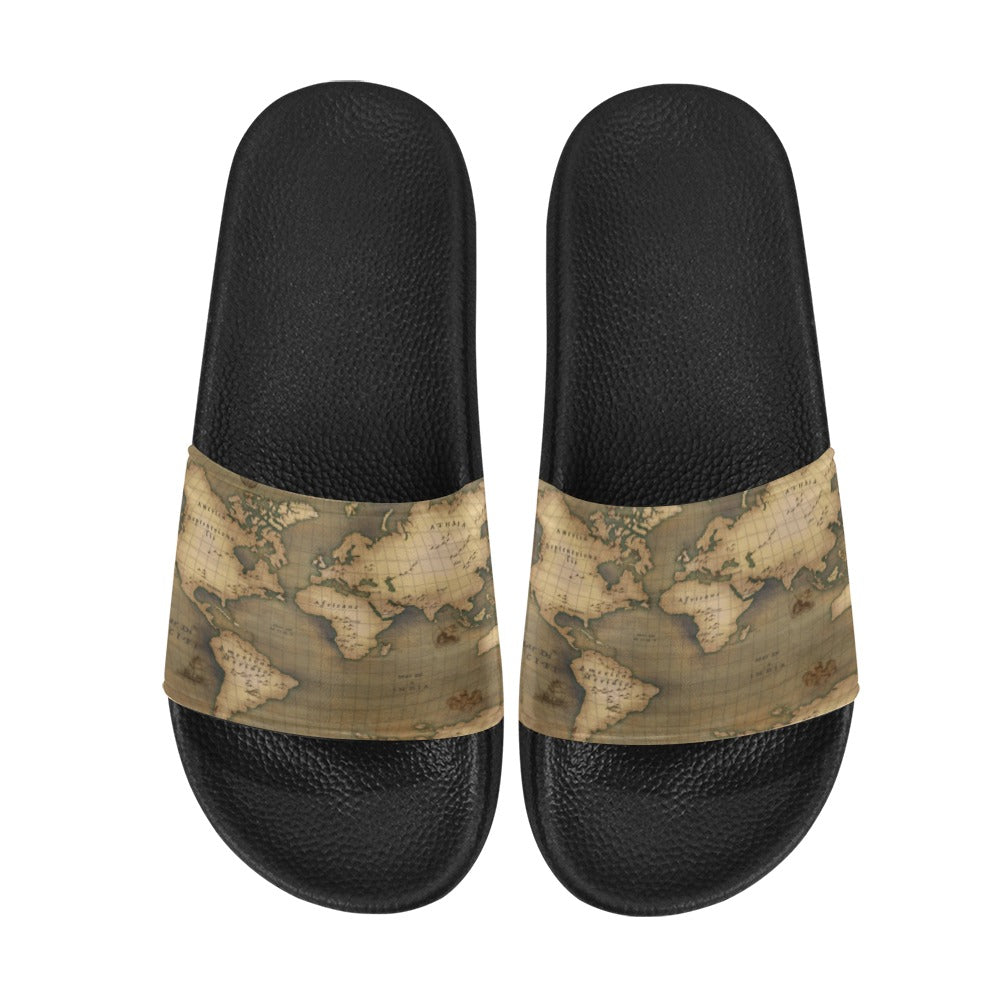 Old Map Women's Slide Sandals
