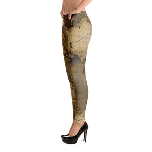 Old Map Leggings
