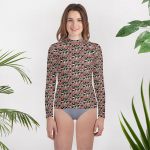 Medieval Village Rash Guard for Teens