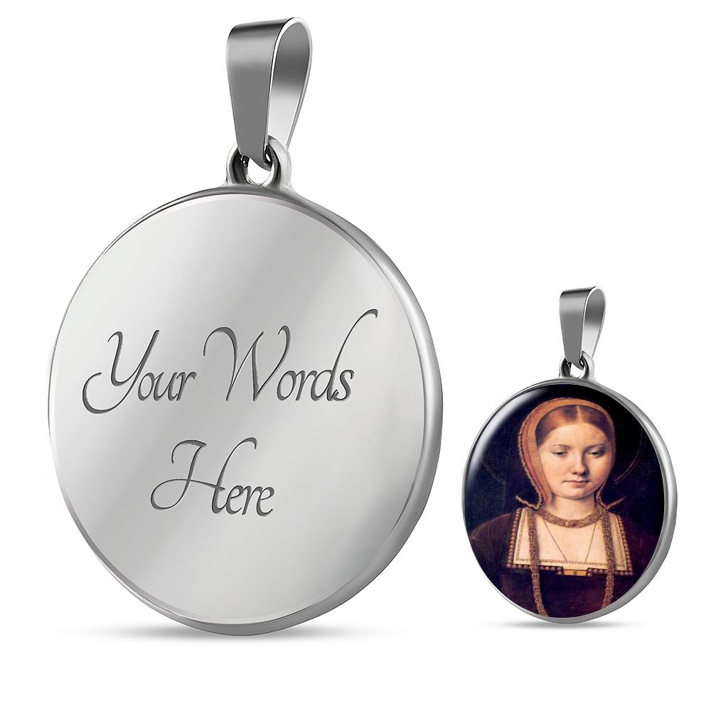 Katherine of Aragon Young Tudor Women Charm Necklace