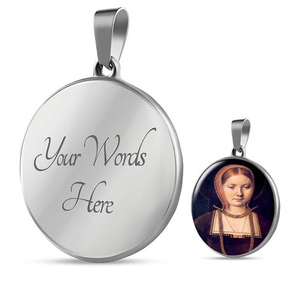Katherine of Aragon Young Tudor Women Charm Necklace
