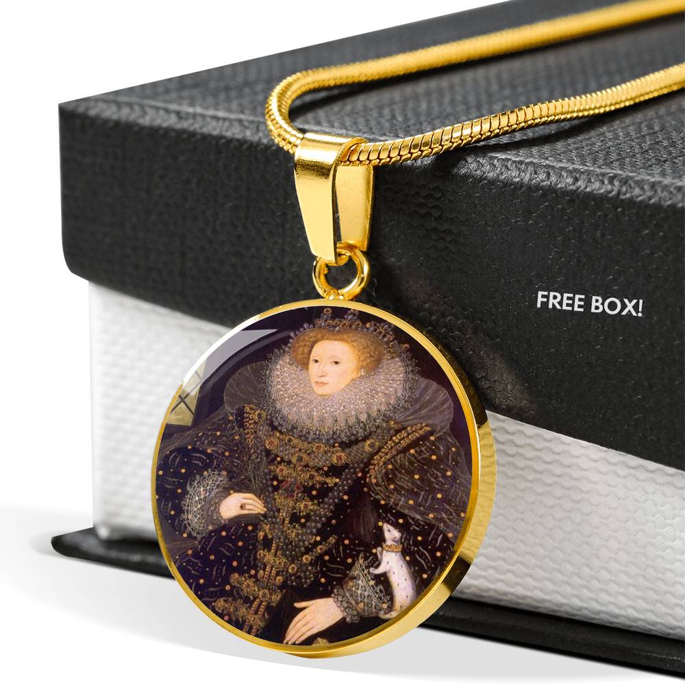 Elizabeth I Tudor Women Charm Necklace