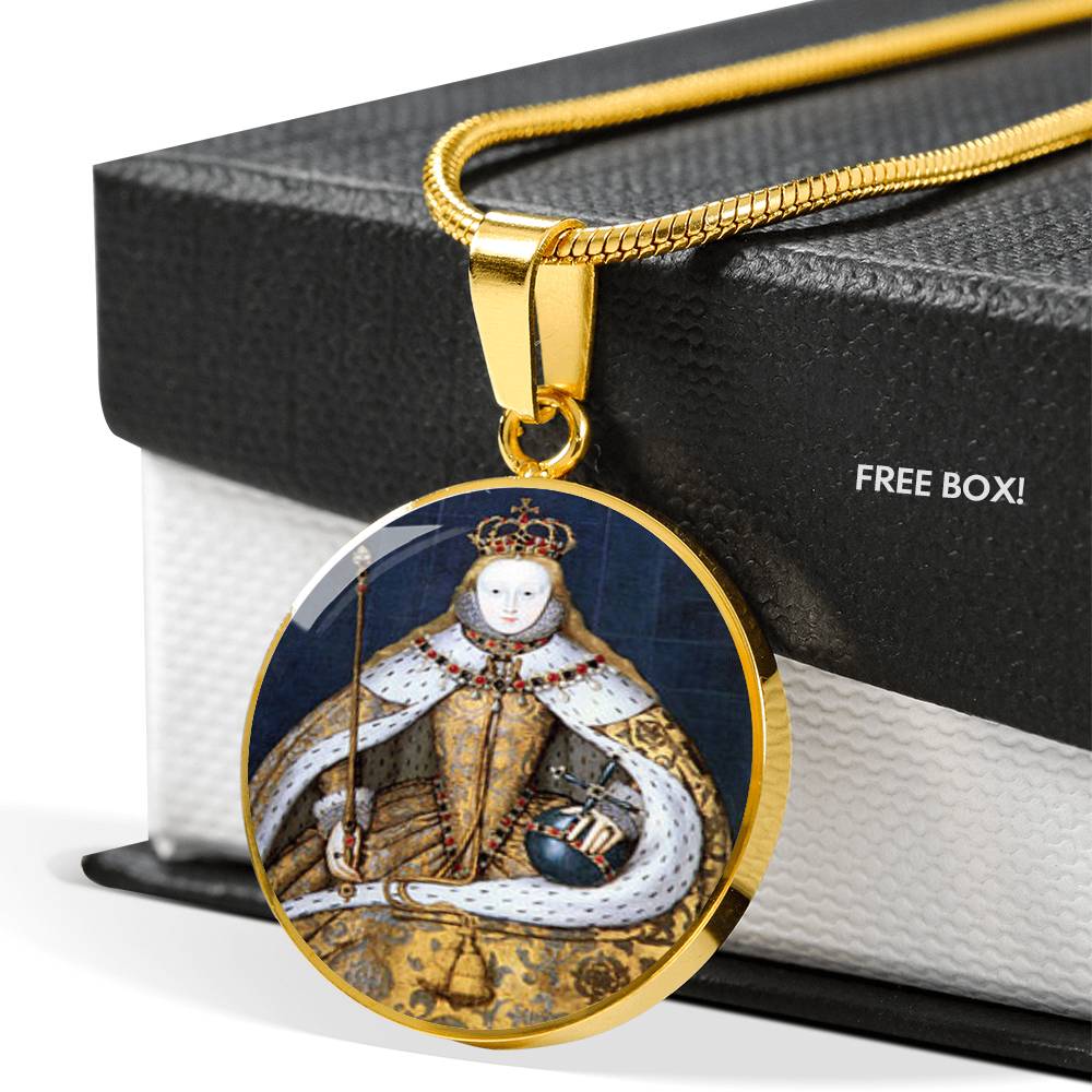 Elizabeth I Tudor Women Charm Necklace