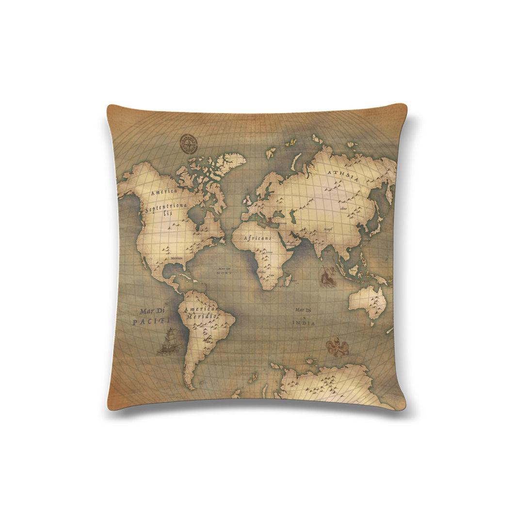 Old Map Pillowcase 16