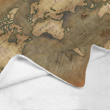 Old Map Ultra-Soft Micro Fleece Blanket 50"x60"