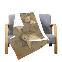 Old Map Quilt 60"x70"